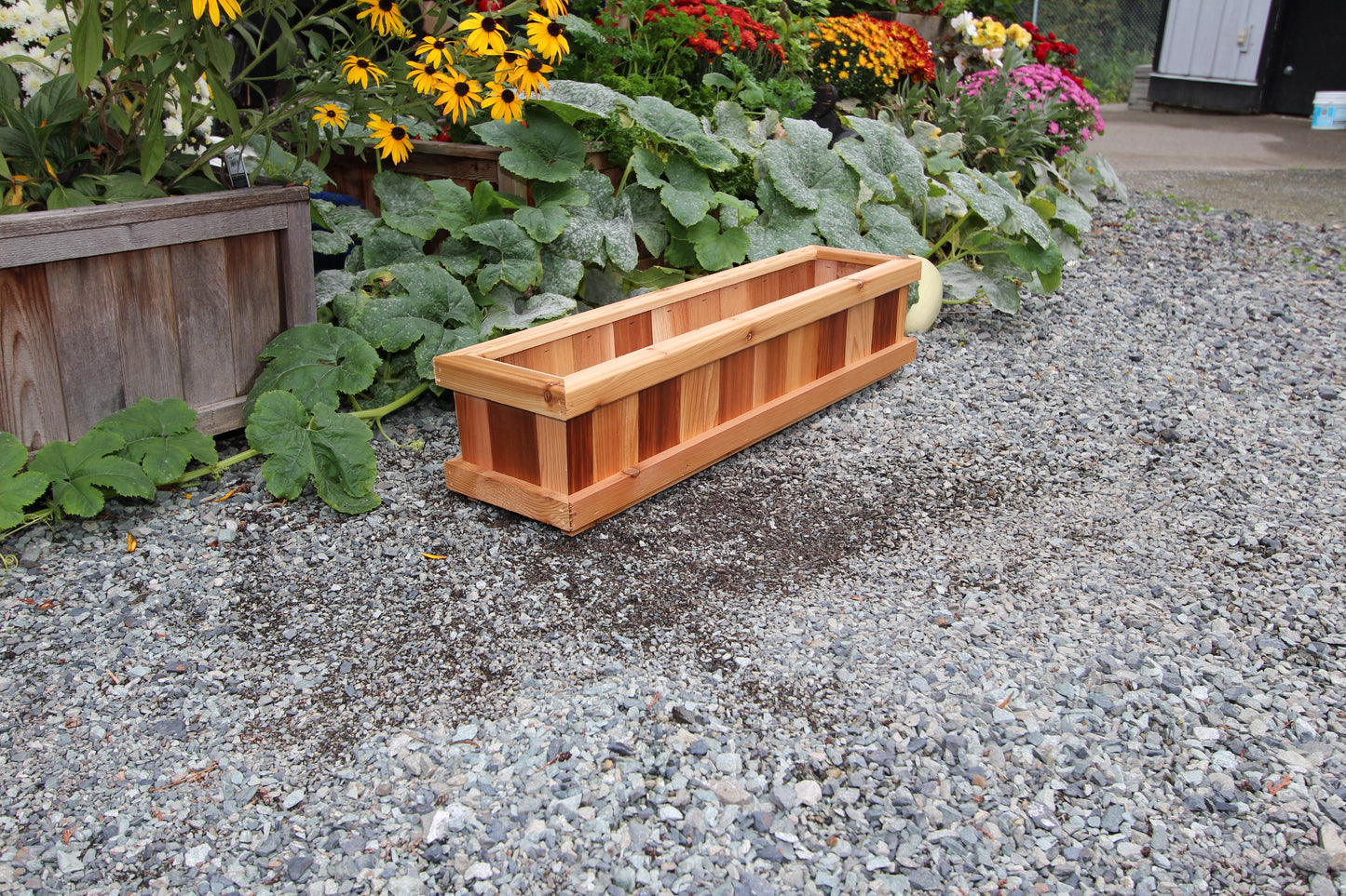 936 - 36β³L x 9β³W x 8β³H β Red Cedar Flower Planter