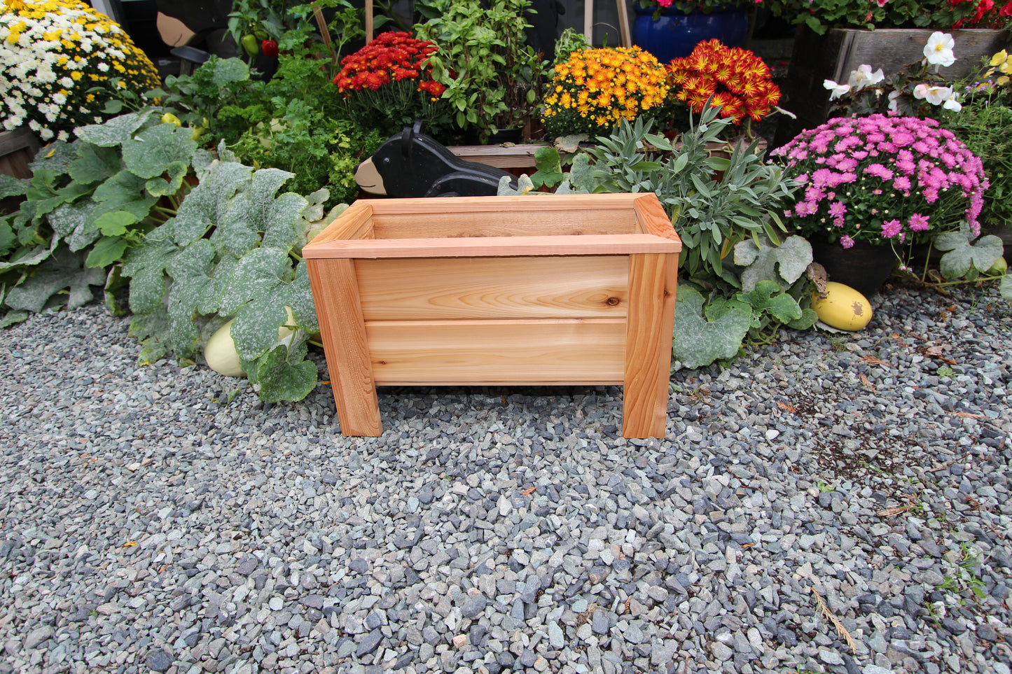 1224 - 24β³L x 12"W x 15β³H β Western Red Cedar Raised Flower Planter
