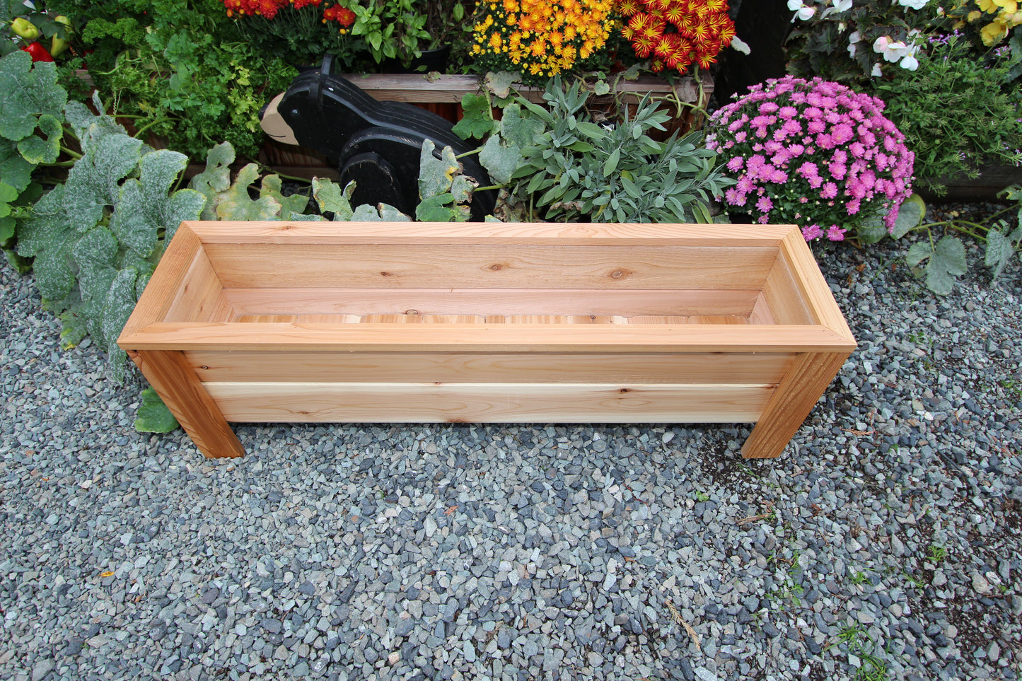 1248 - 48β³L x 12β³W x 15β³H β Wester Red Cedar Raised Flower Planter