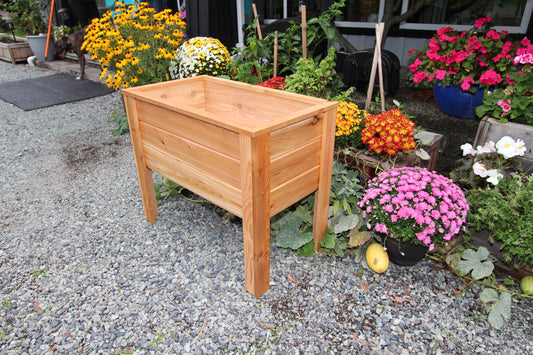 2036 - 36″L x 20″W x 30″H – Western Red Cedar Raised Garden Planter