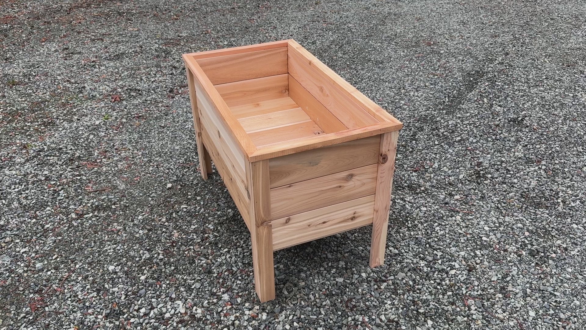 36″L x 20″W x 24″H Western Red Cedar Raised Garden Planter The