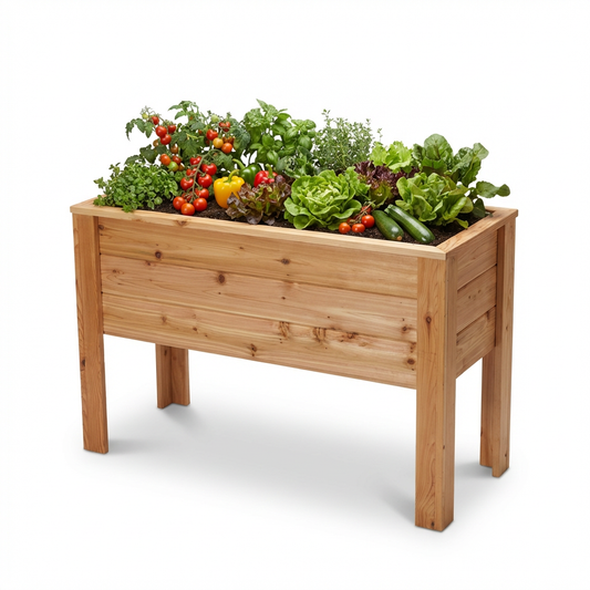 2048 - 48″L x 20″W x 30″H – Western Red Cedar Raised Garden Planter