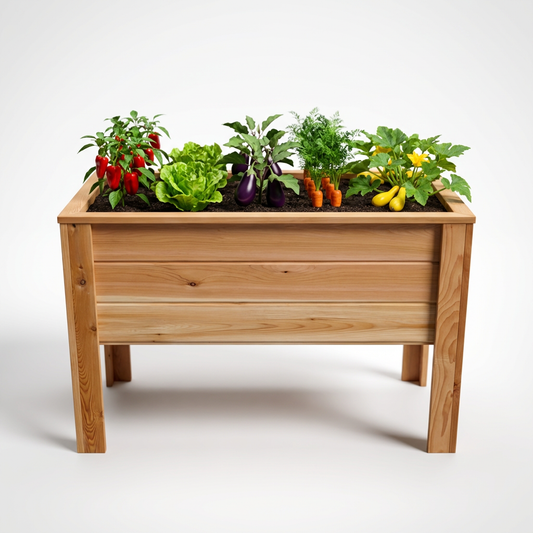2036 - 36″L x 20″W x 30″H – Western Red Cedar Raised Garden Planter